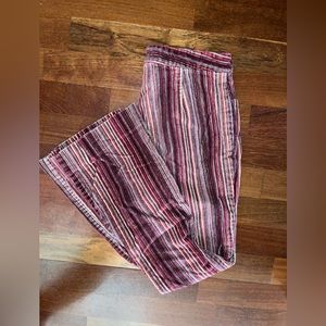 Striped 70s style flares